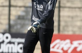 Julio Cesar durante treinamento do Corinthians, realizado esta manh no Parque So Jorge. O prximo jogo do time pelo Campeonato Brasileiro 2010, ser dia 14/07, contra o Cear no Castelo, em Fortaleza; So Paulo, Brasil