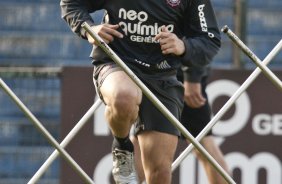 Julio Cesar durante treinamento do Corinthians, realizado esta manh no Parque So Jorge. O prximo jogo do time pelo Campeonato Brasileiro 2010, ser dia 14/07, contra o Cear no Castelo, em Fortaleza; So Paulo, Brasil