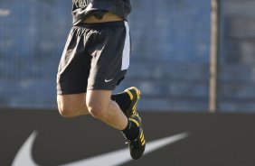 Julio Cesar durante treinamento do Corinthians, realizado esta manh no Parque So Jorge. O prximo jogo do time pelo Campeonato Brasileiro 2010, ser dia 14/07, contra o Cear no Castelo, em Fortaleza; So Paulo, Brasil