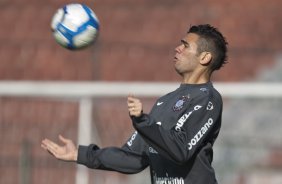 Leandro Castn durante treinamento do Corinthians, realizado esta manh no Parque So Jorge. O prximo jogo do time pelo Campeonato Brasileiro 2010, ser dia 14/07, contra o Cear no Castelo, em Fortaleza; So Paulo, Brasil