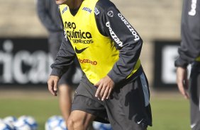 Paulo Andr durante treinamento do Corinthians, realizado esta manh no Parque So Jorge. O prximo jogo do time pelo Campeonato Brasileiro 2010, ser dia 14/07, contra o Cear no Castelo, em Fortaleza; So Paulo, Brasil