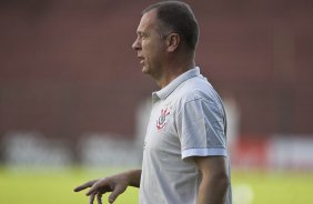 Mano Menezes durante o treino do Corinthians realizado esta tarde no Parque So Jorge; o prximo jogo do time ser quarta-feira, dia 14/07, contra o Cear, no estdio Castelo, em Fortaleza pela 8 rodada do Brasileirao 2010