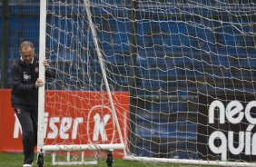 Durante o treino do Corinthians realizado esta manh no Parque So Jorge; o prximo jogo do time ser domingo, dia 18/07, contra o Atltico-MG, no estdio do Pacaembu, pela 9 rodada do Brasileirao 2010