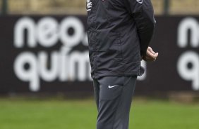 Durante o treino do Corinthians realizado esta manh no Parque So Jorge; o prximo jogo do time ser domingo, dia 18/07, contra o Atltico-MG, no estdio do Pacaembu, pela 9 rodada do Brasileirao 2010