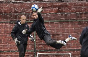 Durante o treino do Corinthians realizado esta manh no Parque So Jorge; o prximo jogo do time ser domingo, dia 18/07, contra o Atltico-MG, no estdio do Pacaembu, pela 9 rodada do Brasileirao 2010