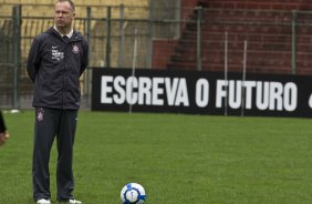 Durante o treino do Corinthians realizado esta manh no Parque So Jorge; o prximo jogo do time ser domingo, dia 18/07, contra o Atltico-MG, no estdio do Pacaembu, pela 9 rodada do Brasileirao 2010