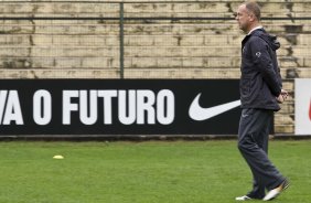 Durante o treino do Corinthians realizado esta manh no Parque So Jorge; o prximo jogo do time ser domingo, dia 18/07, contra o Atltico-MG, no estdio do Pacaembu, pela 9 rodada do Brasileirao 2010