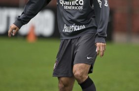 Durante o treino do Corinthians realizado esta manh no Parque So Jorge; o prximo jogo do time ser domingo, dia 18/07, contra o Atltico-MG, no estdio do Pacaembu, pela 9 rodada do Brasileirao 2010