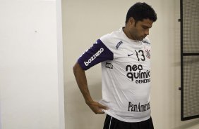 William nos vestiários antes da partida entre Corinthians x Atlético-MG, válida pela 9ª rodada do Campeonato Brasileiro de 2010, serie A, realizada esta tarde no estádio do Pacaembu