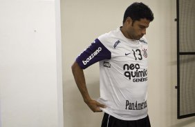 William nos vestirios antes da partida entre Corinthians x Atltico-MG, vlida pela 9 rodada do Campeonato Brasileiro de 2010, serie A, realizada esta tarde no estdio do Pacaembu