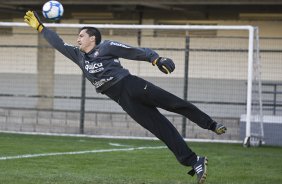 Aldo Bobadilha durante o treino do Corinthians, realizado esta tarde no Parque So Jorge. O prximo jogo do time, ser domingo, dia 25/07, contra o Guarani/Campinas, no estdio do Pacaembu, pela 11a rodada do Brasileiro 2010