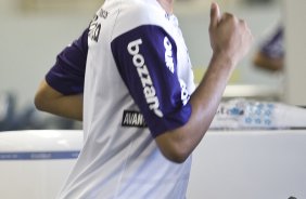 Dentinho durante o treino do Corinthians, realizado esta tarde no Parque So Jorge. O prximo jogo do time, ser domingo, dia 25/07, contra o Guarani/Campinas, no estdio do Pacaembu, pela 11a rodada do Brasileiro 2010