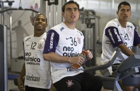 Elias; Bruno Cesar e Ralf durante o treino do Corinthians, realizado esta tarde no Parque So Jorge. O prximo jogo do time, ser domingo, dia 25/07, contra o Guarani/Campinas, no estdio do Pacaembu, pela 11a rodada do Brasileiro 2010