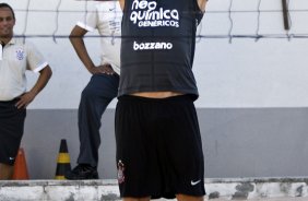 Ronaldo treina jogando futvolei na caixa de areia esta tarde no Parque So Jorge. O prximo jogo do time, ser domingo, dia 25/07, contra o Guarani/Campinas, no estdio do Pacaembu, pela 11a rodada do Brasileiro 2010