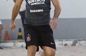 Ronaldo treina jogando futvolei na caixa de areia esta tarde no Parque So Jorge. O prximo jogo do time, ser domingo, dia 25/07, contra o Guarani/Campinas, no estdio do Pacaembu, pela 11a rodada do Brasileiro 2010
