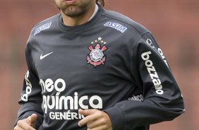 Paulo Andr durante o treino do Corinthians, realizado esta manh no Parque So Jorge. O prximo jogo do time, ser domingo, dia 01/08, contra o Palmeiras, no estdio do Pacaembu, pela 12. a rodada do Brasileiro 2010