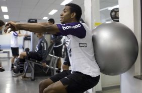 Ralf durante o treino do Corinthians, realizado esta manh no Parque So Jorge. O prximo jogo do time, ser domingo, dia 01/08, contra o Palmeiras, no estdio do Pacaembu, pela 12. a rodada do Brasileiro 2010