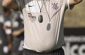 Adilson Batista durante o treino do Corinthians, realizado esta manh no Parque So Jorge. O prximo jogo do time, ser domingo, dia 01/08/2010, contra o Palmeiras, no estdio do Pacaembu, pela 12. a rodada do Brasileiro 2010