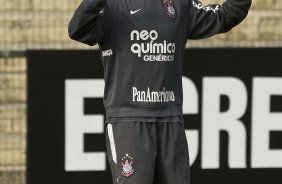 Chico durante o treino do Corinthians, realizado esta manh no Parque So Jorge. O prximo jogo do time, ser domingo, dia 01/08/2010, contra o Palmeiras, no estdio do Pacaembu, pela 12. a rodada do Brasileiro 2010