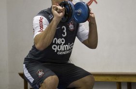 Ronaldo durante o treino do Corinthians, realizado com os preparadores fisicos Eduardo Silva e Shih Chien Chan Junior esta manh no Parque So Jorge. O prximo jogo do time, ser domingo, dia 01/08/2010, contra o Palmeiras, no estdio do Pacaembu, pela 12. a rodada do Brasileiro 2010