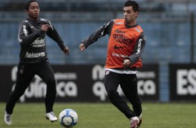 Defaderico do Corinthians durante treino realizado no Parque So Jorge