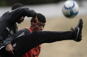 Jucilei do Corinthians durante treino realizado no Parque So Jorge