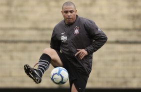 Ronaldo do Corinthians durante treino realizado no Parque So Jorge