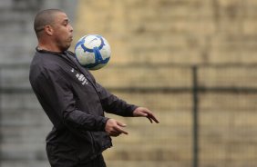 Ronaldo do Corinthians durante treino realizado no Parque So Jorge