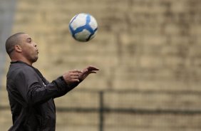 Ronaldo do Corinthians durante treino realizado no Parque So Jorge
