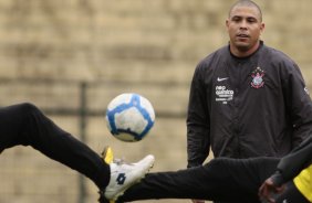 Ronaldo do Corinthians durante treino realizado no Parque So Jorge