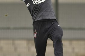 Bruno Cesar durante o treino do Corinthians, realizado esta manh no Parque So Jorge. O prximo jogo da equipe, ser domingo, dia 15/08/2010, contra o Ava, no estdio da Ressacada, em Florianopolis, pela 14. a rodada do Campeonato Brasileiro de 2010