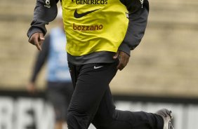 Elias durante o treino do Corinthians, realizado esta manh no Parque So Jorge. O prximo jogo da equipe, ser domingo, dia 15/08/2010, contra o Ava, no estdio da Ressacada, em Florianopolis, pela 14. a rodada do Campeonato Brasileiro de 2010