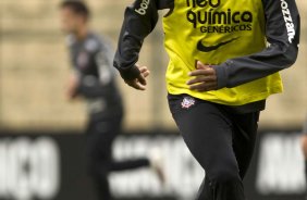 Elias durante o treino do Corinthians, realizado esta manh no Parque So Jorge. O prximo jogo da equipe, ser domingo, dia 15/08/2010, contra o Ava, no estdio da Ressacada, em Florianopolis, pela 14. a rodada do Campeonato Brasileiro de 2010