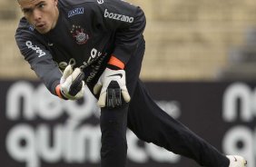 Julio Cesar durante o treino do Corinthians, realizado esta manh no Parque So Jorge. O prximo jogo da equipe, ser domingo, dia 15/08/2010, contra o Ava, no estdio da Ressacada, em Florianopolis, pela 14. a rodada do Campeonato Brasileiro de 2010