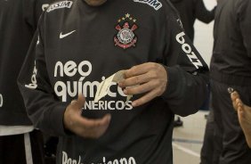 Chico nos vestirios antes da partida entre Ava x Corinthians, vlida pela 14 rodada do Campeonato Brasileiro de 2010, serie A, realizada esta tarde no estdio da Ressacada, em Florianopolis/SC