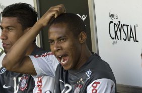 Elias durante o treino do Corinthians, realizado esta manh no Parque So Jorge. O prximo jogo da equipe, ser amanh, quarta-feira, dia 25/08, contra o Cruzeiro, no estdio Joo Havelange, em Uberlandia, pela 16. a rodada do Campeonato Brasileiro de 2010