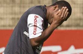 Jucilei durante o treino do Corinthians, realizado esta manh no Parque So Jorge. O prximo jogo da equipe, ser amanh, quarta-feira, dia 25/08, contra o Cruzeiro, no estdio Joo Havelange, em Uberlandia, pela 16. a rodada do Campeonato Brasileiro de 2010