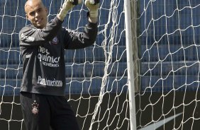 Julio Cesar durante o treino do Corinthians, realizado esta manh no Parque So Jorge. O prximo jogo da equipe, ser amanh, quarta-feira, dia 25/08, contra o Cruzeiro, no estdio Joo Havelange, em Uberlandia, pela 16. a rodada do Campeonato Brasileiro de 2010