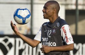 Elias durante o treino do Corinthians, realizado esta tarde no Parque So Jorge. O prximo jogo da equipe, ser domingo, dia 29/08, contra o Vitoria/BA, no estdio do Pacaembu, pela 17. a rodada do Campeonato Brasileiro de 2010