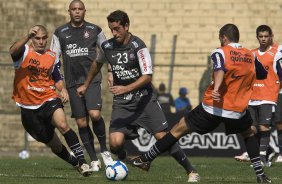 Edu Gaspar durante o treino do Corinthians, realizado esta manh no Parque So Jorge. O prximo jogo da equipe, ser domingo, dia 29/08, contra o Vitoria/BA, no estdio do Pacaembu, pela 17. a rodada do Campeonato Brasileiro de 2010