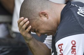 Ronaldo durante o treino do Corinthians, realizado esta manh no Parque So Jorge. O prximo jogo da equipe, ser domingo, dia 29/08, contra o Vitoria/BA, no estdio do Pacaembu, pela 17. a rodada do Campeonato Brasileiro de 2010