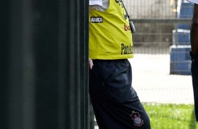 Adilson Batista durante o treino do Corinthians, realizado esta manh no Parque So Jorge. O prximo jogo da equipe, ser amanh, sbado, dia 04/09, contra o Goias/GO, no estdio do Pacaembu, pela 19. a rodada do Campeonato Brasileiro de 2010