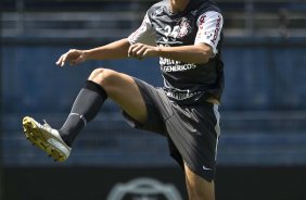 Paulo Andr durante o treino do Corinthians, realizado esta manh no Parque So Jorge. O prximo jogo da equipe, ser amanh, sbado, dia 11/09, contra o Grmio, no Pacaembu, pela 21. a rodada do Campeonato Brasileiro de 2010