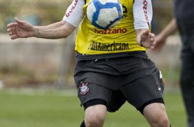 Chico durante o treino do Corinthians, realizado esta manh no CT Joaquim Grava, no Parque Ecolgico do Tiete. O prximo jogo da equipe, ser domingo dia 10/10, contra o Atltico-GO, no Pacaembu, pela 29. a rodada do Campeonato Brasileiro de 2010