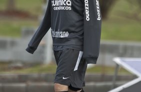 Chico durante o treino do Corinthians, realizado esta manh no CT Joaquim Grava, no Parque Ecolgico do Tiete. O prximo jogo da equipe, ser domingo dia 10/10, contra o Atltico-GO, no Pacaembu, pela 29. a rodada do Campeonato Brasileiro de 2010