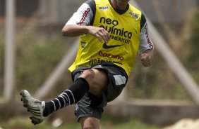 Paulo Andr durante o treino do Corinthians, realizado esta manh no CT Joaquim Grava, no Parque Ecolgico do Tiete. O prximo jogo da equipe, ser domingo dia 10/10, contra o Atltico-GO, no Pacaembu, pela 29. a rodada do Campeonato Brasileiro de 2010