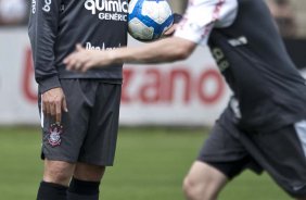 Ronaldo e Chico durante o treino do Corinthians, realizado esta manh no Parque So Jorge. O prximo jogo da equipe, ser amanh, domingo, dia 17/10, contra o Guarani/SP, no Brinco de Ouro da Princesa, em Campinas, pela 30. a rodada do Campeonato Brasileiro de 2010