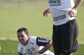 Iarley e Bruno Cesar durante o treino do Corinthians, realizado esta tarde no CT Joaquim Grava no Parque Ecolgico. O prximo jogo da equipe ser domingo, dia 24/10, contra o Palmeiras no Pacaembu, pela 31. a rodada do Campeonato Brasileiro de 2010