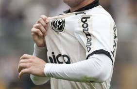 Bruno Cesar durante a partida entre Corinthians x Palmeiras, válida pela 31ª rodada do Campeonato Brasileiro de 2010, serie A, realizada esta tarde no estádio do Pacaembu