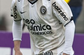 Bruno Cesar reclama do juiz durante a partida entre Corinthians x Palmeiras, válida pela 31ª rodada do Campeonato Brasileiro de 2010, serie A, realizada esta tarde no estádio do Pacaembu
